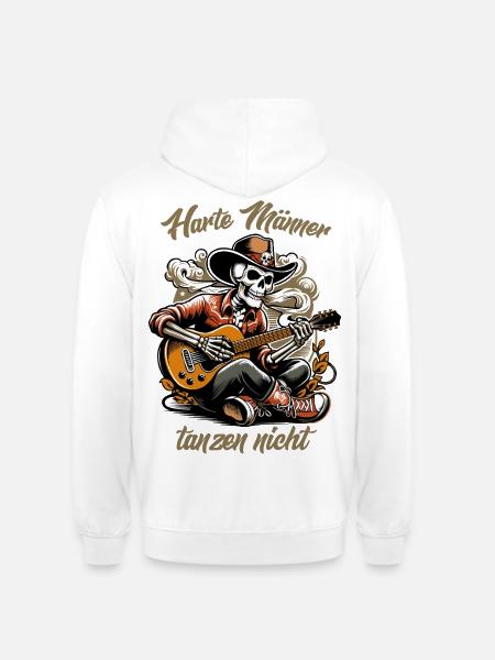 Harte Männer, tanzen nicht - Unisex Hoodie - Weiß