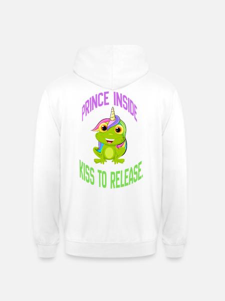 Prince Inside – Kiss to Release - Unisex Hoodie - white