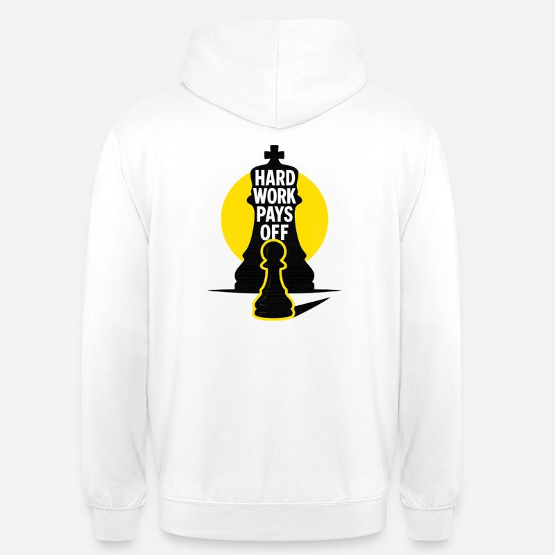 HardWorkPaysOff - Sweat-shirt à capuche unisexe - blanc