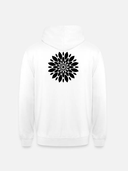 Blossom Mandala Flower Floral - Unisex Hoodie - white