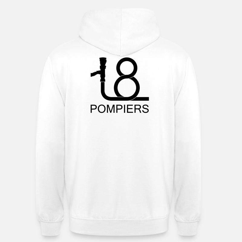 lance_18_2 - Sweat-shirt à capuche unisexe - blanc