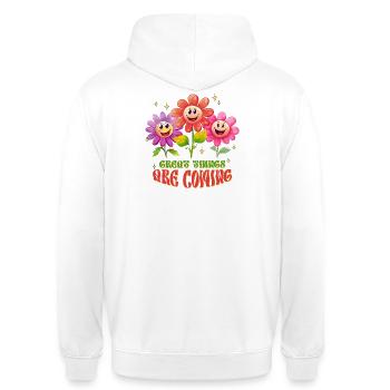 Frühling, Gartenarbeit, Gartenarbeit, Gartenarbeit - Unisex Hoodie - Weiß - Hinten - AI Model Male 185 dark (185cm)