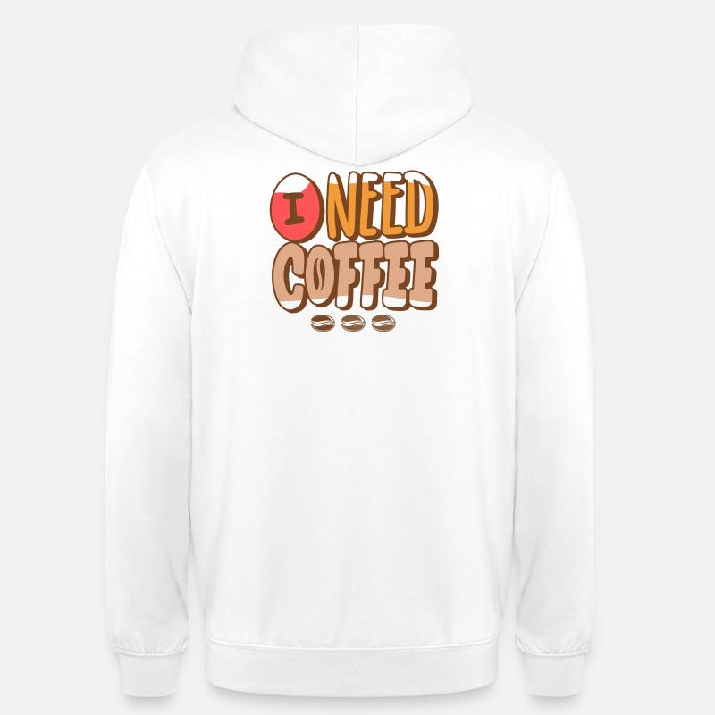Kaffee, Kaffeeventilator, Kaffeebohne - Unisex Hoodie - Weiß