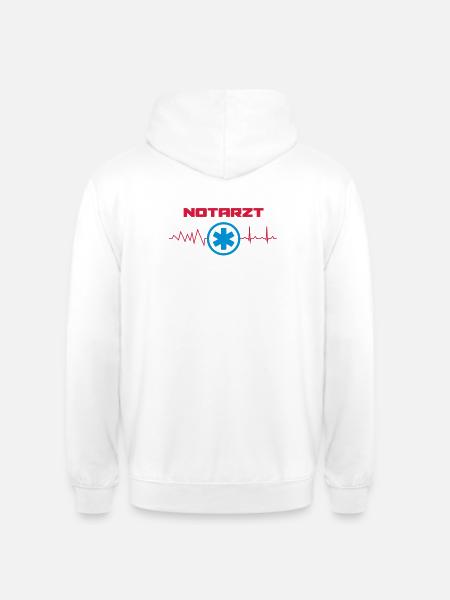 Notarzt Kammerflimmern - Unisex Hoodie - Weiß