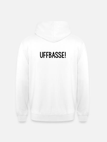 UFFBASSE Dialekt badisch - Unisex Hoodie - Weiß