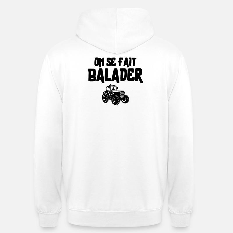 Bauer, Bauer, Bauer, Traktor - Unisex Hoodie - Weiß