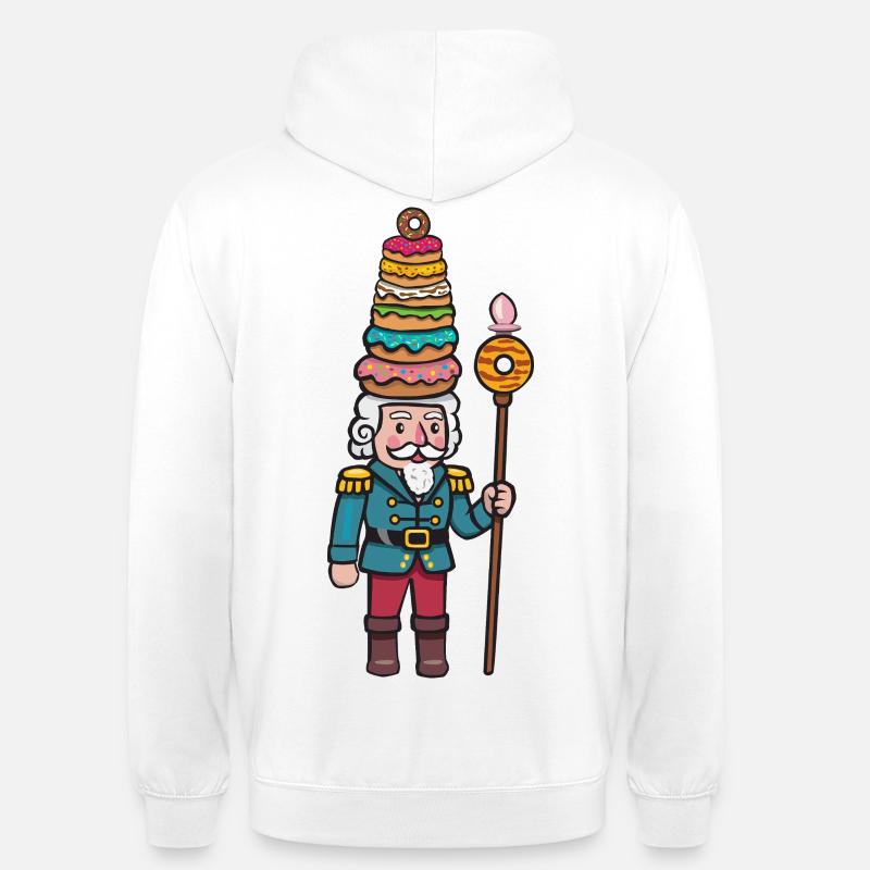 donut cracker nutcracker - Unisex Hoodie - white