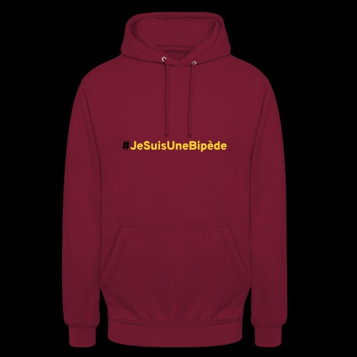 JeSuisUneBipede01 - Sweat-shirt à capuche unisexe