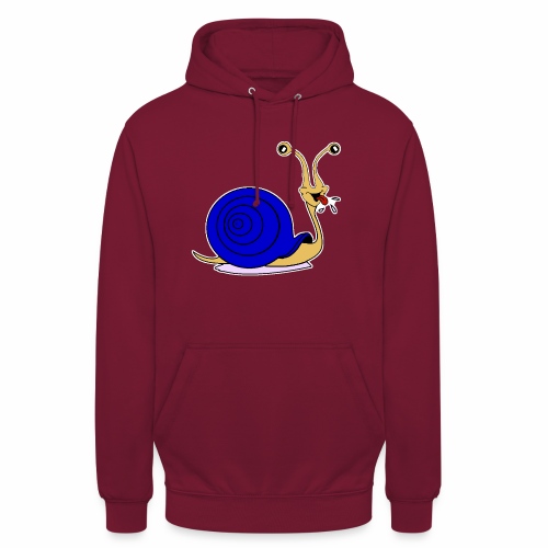Escargot rigolo blue version - Sweat-shirt à capuche unisexe