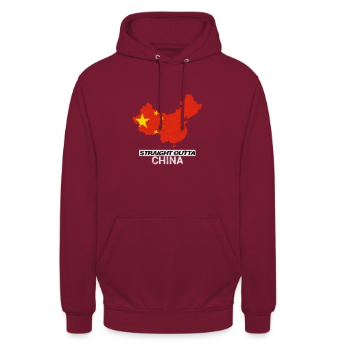 Straight Outta China country map - Unisex Hoodie