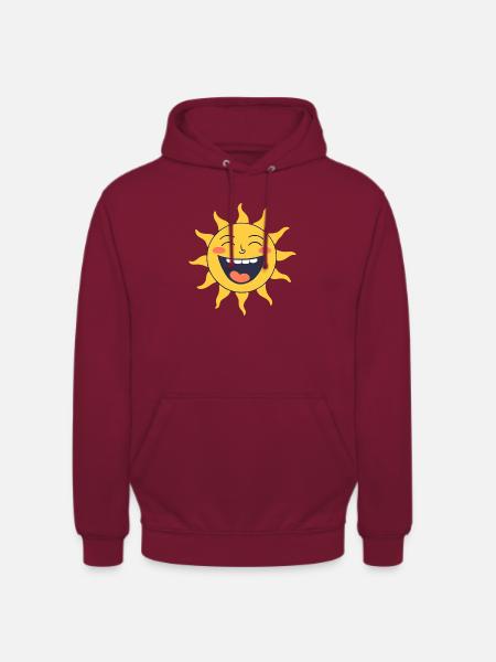 Lachende Sonne - Unisex Hoodie - Bordeaux