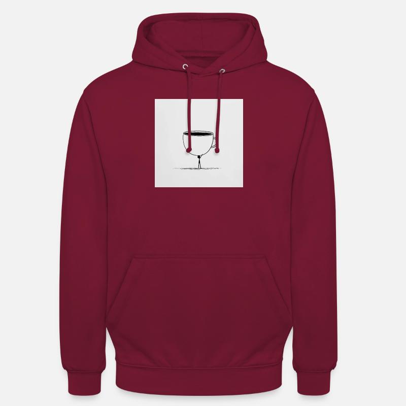 Kaffee? Nur in Eimern, bitte! - Unisex Hoodie - Bordeaux