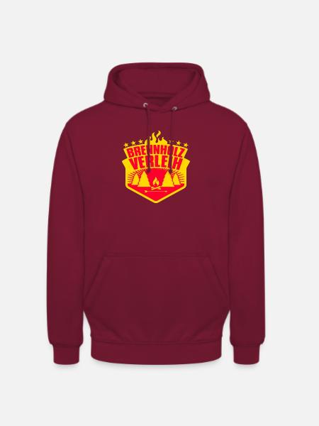 brennholz landi - Unisex Hoodie - Bordeaux