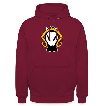 Ekuliana of the Nut - Unisex Hoodie - bordeaux - Front - Alina (178cm) & Michal (187cm)