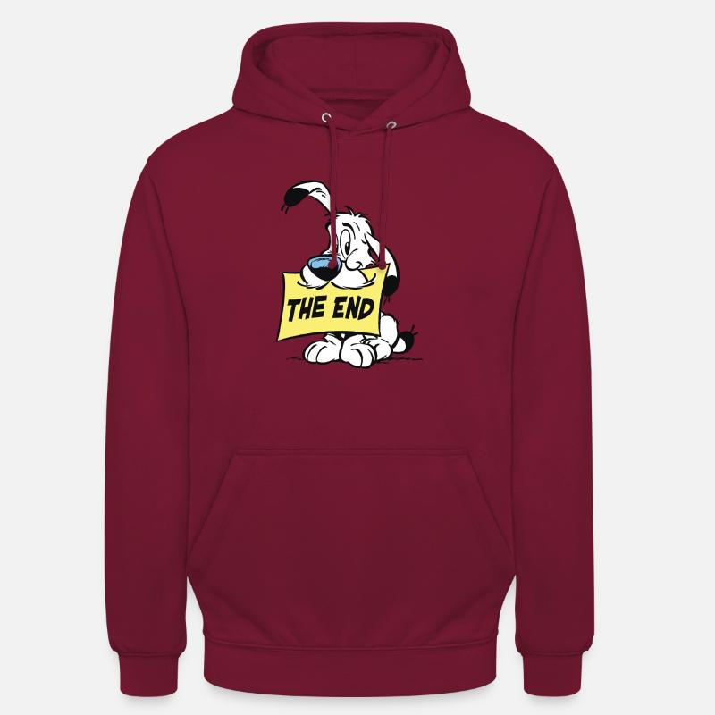 Asterix & Obelix - Idefix 'The End' - Sweat-shirt à capuche unisexe - bordeaux