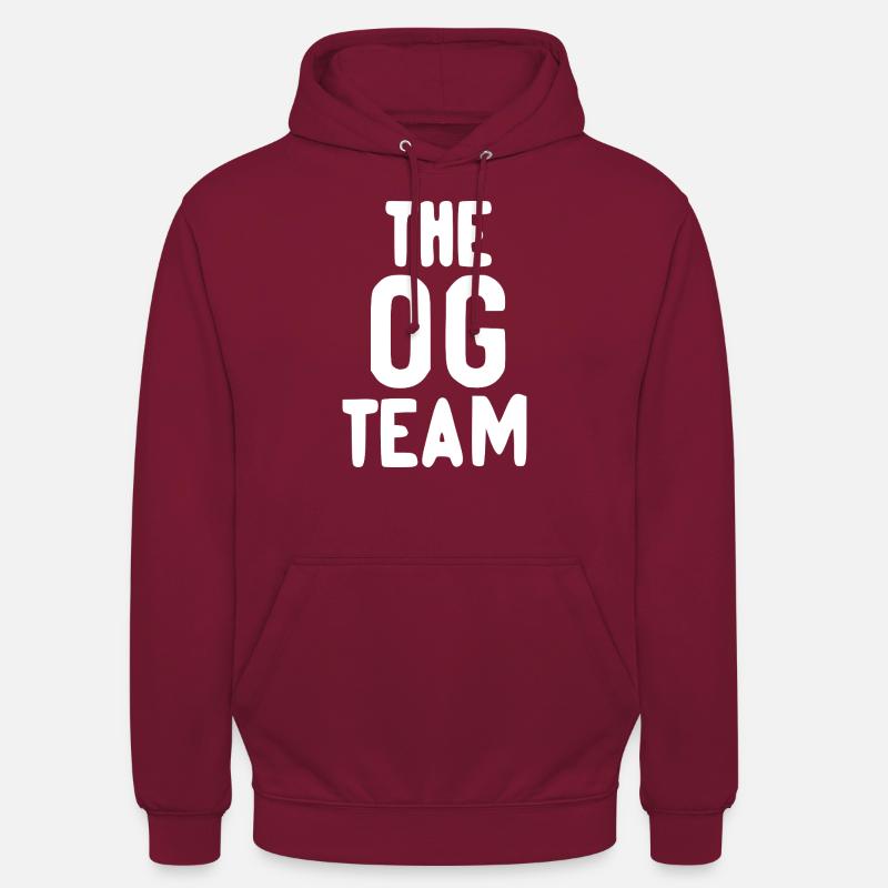 L’équipe OG - Sweat-shirt à capuche unisexe - bordeaux