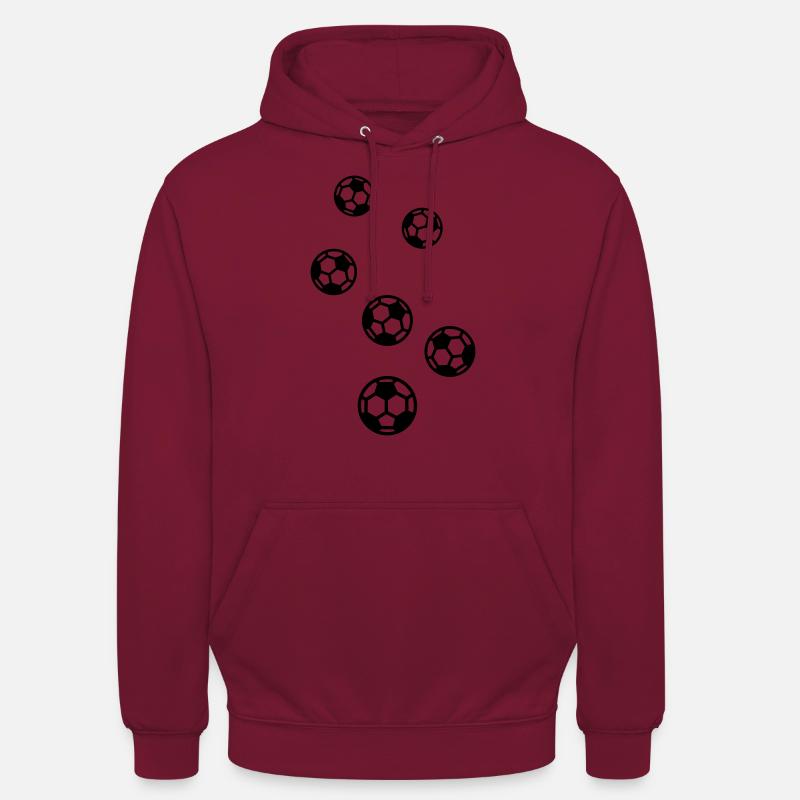 Fotball - Unisex-hettegenser - burgunder