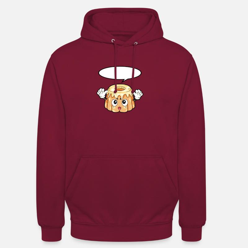 Pudding Essen Feinschmecker Geschenk - Unisex Hoodie - Bordeaux