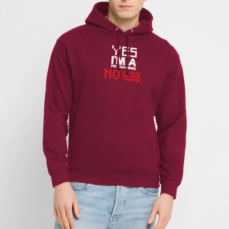 Yes I am a programmer computer science computer Unisex Hoodie