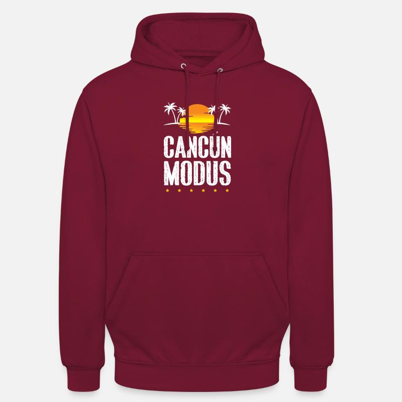 Cancun Mode - Sweat-shirt à capuche unisexe - bordeaux