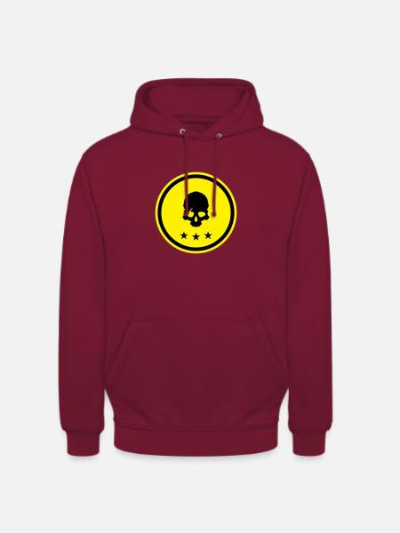 Skull skeleton - Unisex Hoodie - bordeaux