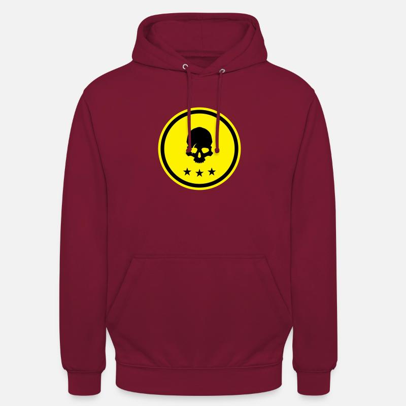 Squelette crânien - Sweat-shirt à capuche unisexe - bordeaux