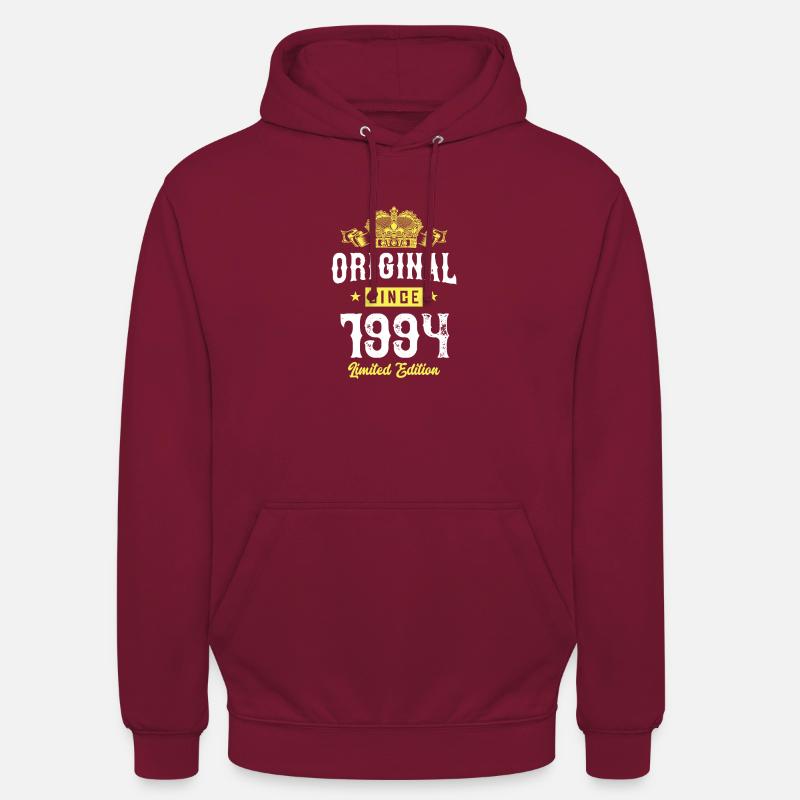 1994 Édition limitée - Sweat-shirt à capuche unisexe - bordeaux