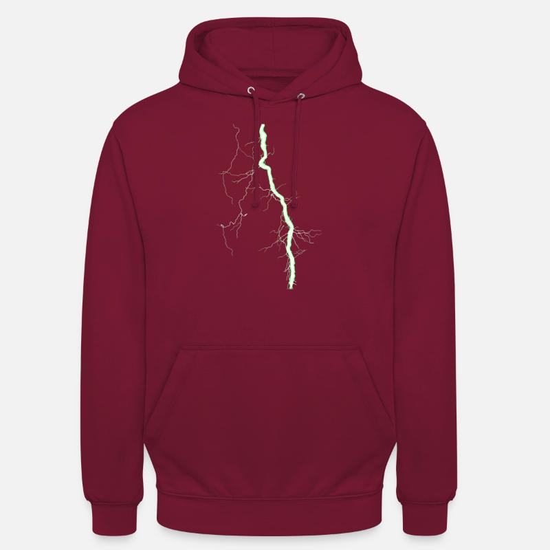 Vert éclair - Sweat-shirt à capuche unisexe - bordeaux