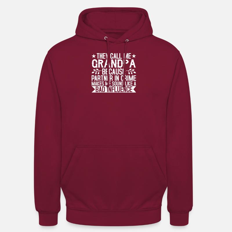 Opa der schlechte Einfluss - Unisex Hoodie - Bordeaux