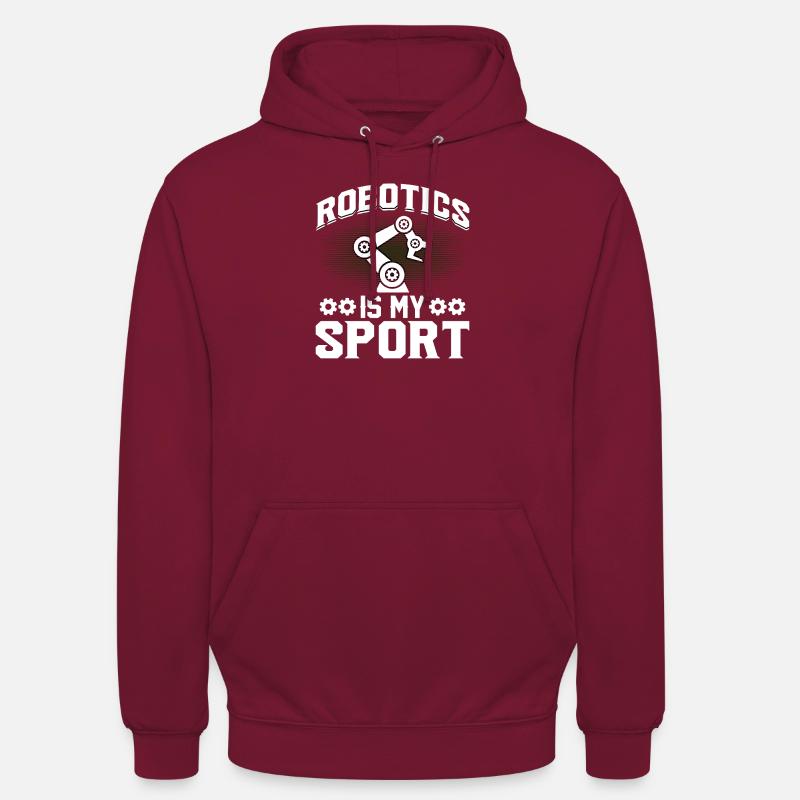 Robot Programmer Automation Technician - Unisex Hoodie - bordeaux