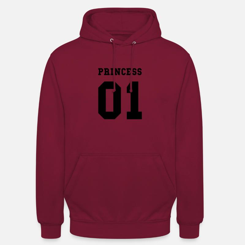 princesse 01 - Sweat-shirt à capuche unisexe - bordeaux