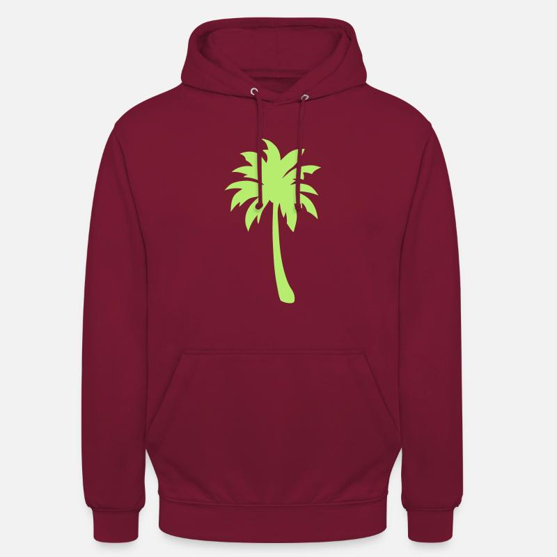palmier 202 - Sweat-shirt à capuche unisexe - bordeaux