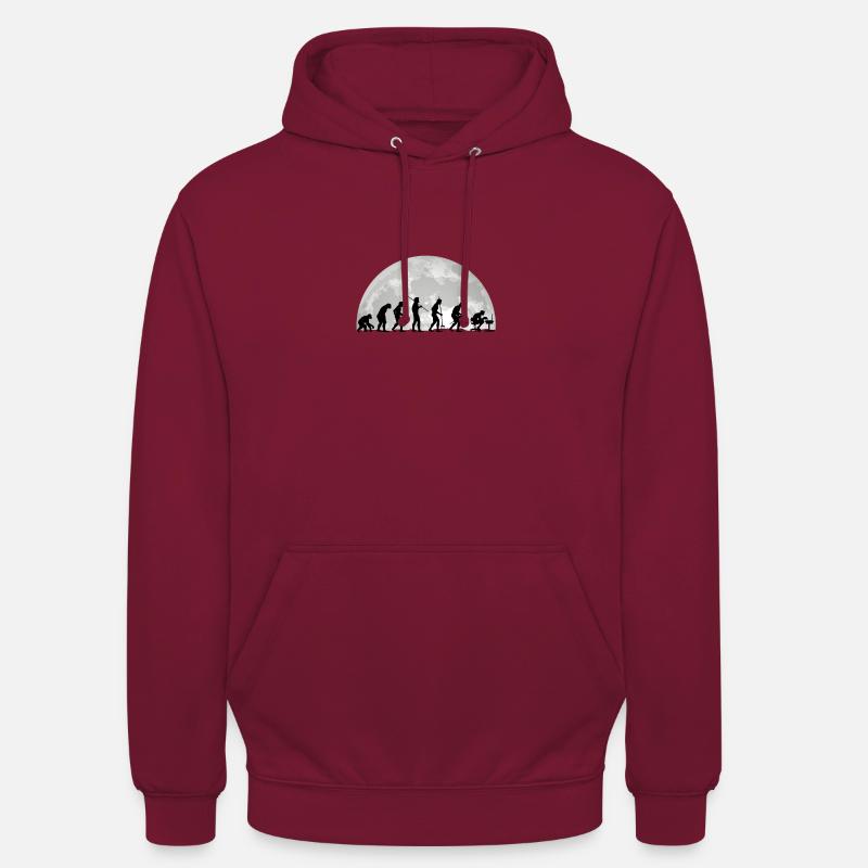 Evolution Geek Computer Programmierer Geschenk - Unisex Hoodie - Bordeaux