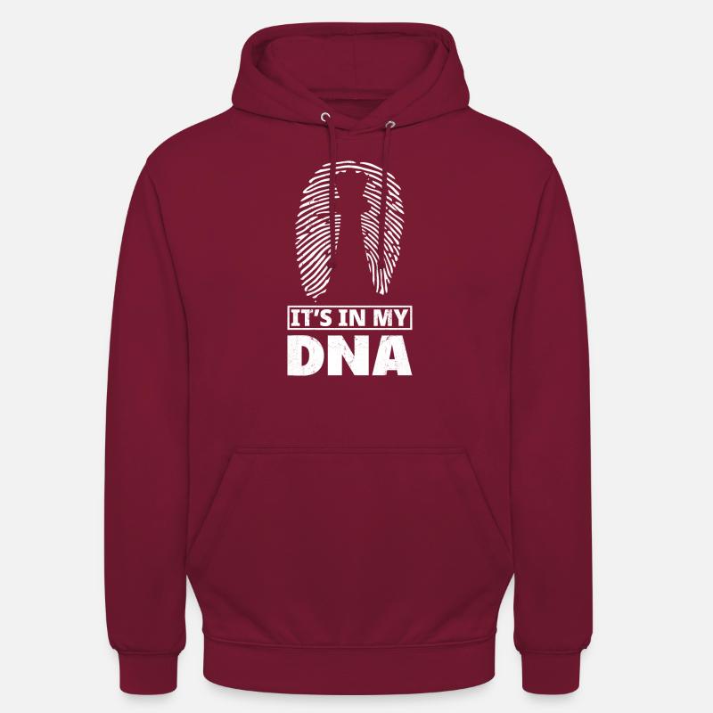 C’est Dans Mon ADN Échecs - Sweat-shirt à capuche unisexe - bordeaux