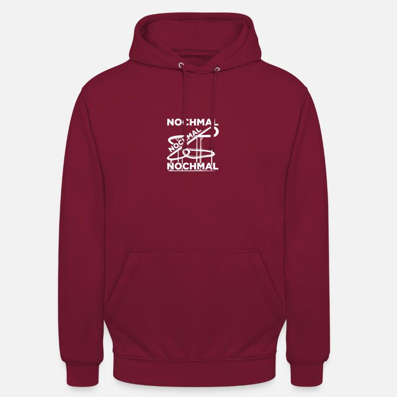 Nochmal Freizeitpark Rollercoaster Achterbahn - Unisex Hoodie - Bordeaux