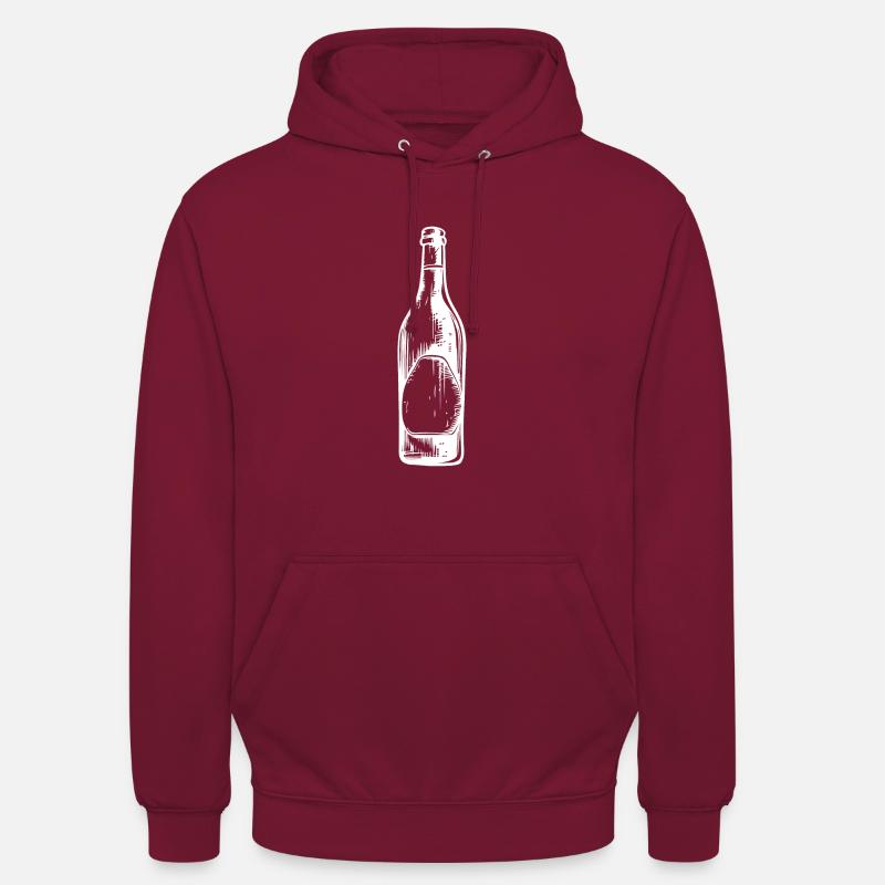 Bierflasche Bier - Unisex Hoodie - Bordeaux