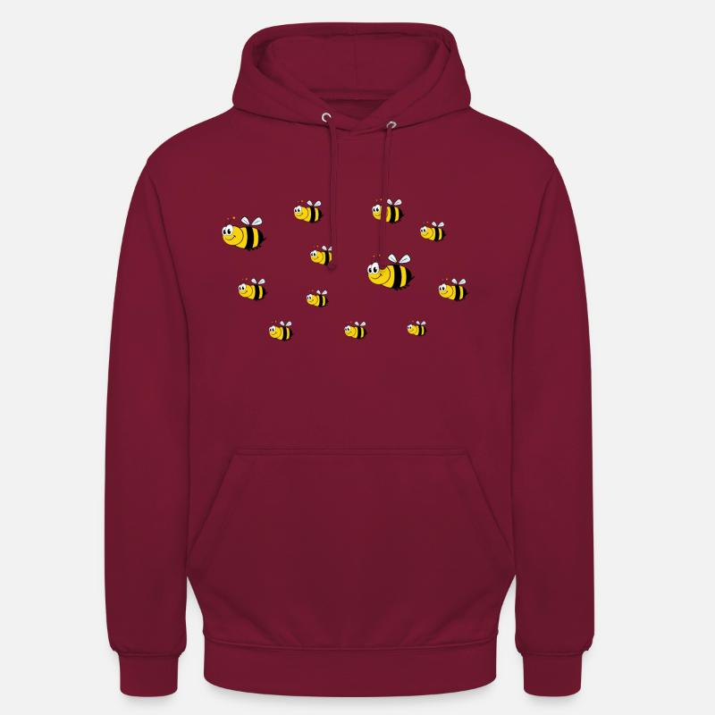 Bienenschwarm - Unisex Hoodie - Bordeaux