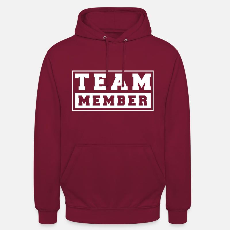 l’équipe estampillée - Sweat-shirt à capuche unisexe - bordeaux
