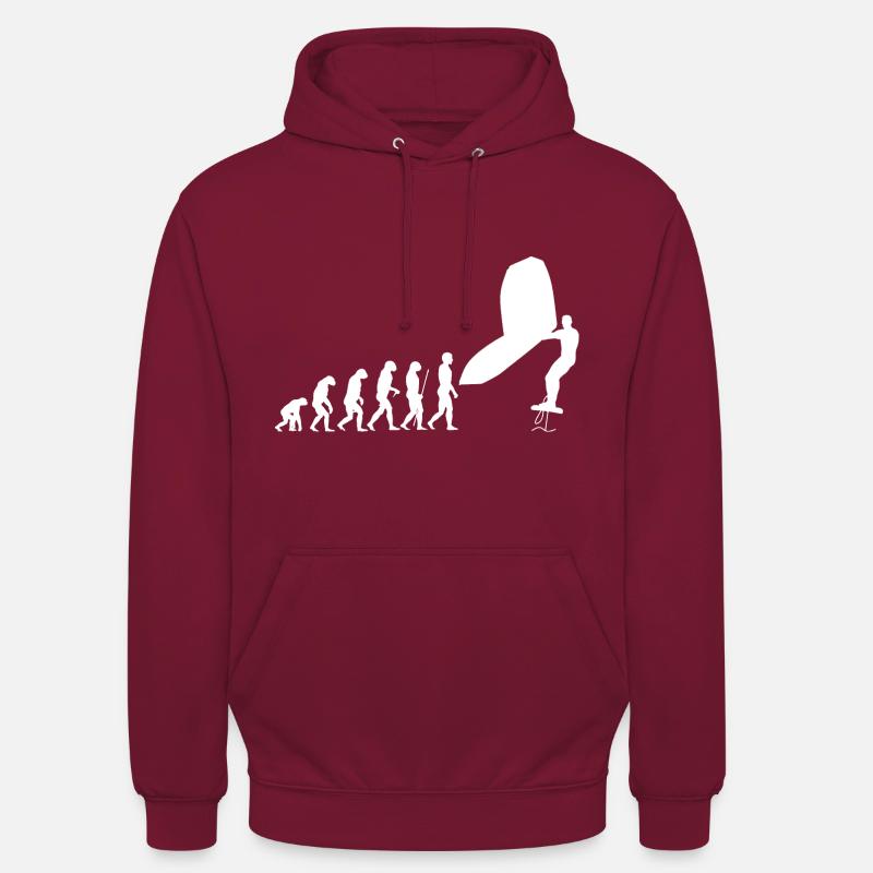 Wingsurf Evolution - Sweat-shirt à capuche unisexe - bordeaux