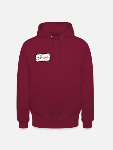 Beefcake - Sweat-shirt à capuche unisexe - bordeaux
