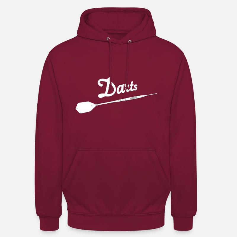 Fléchettes avec flèche - Sweat-shirt à capuche unisexe - bordeaux