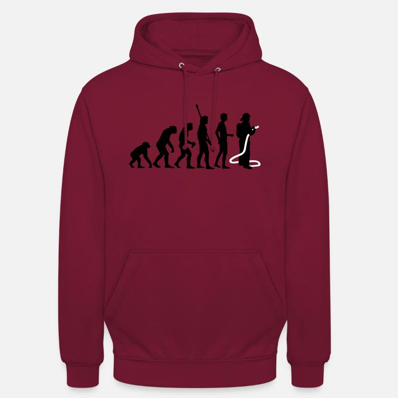 evolution_feuerwehr_b_2c - Unisex Hoodie - Bordeaux