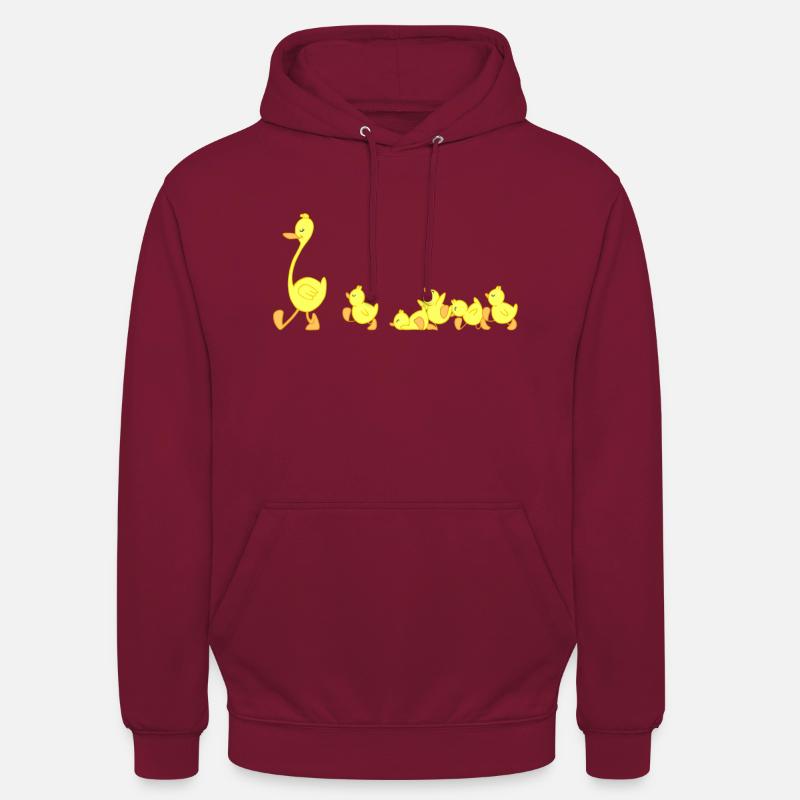 canards - Sweat-shirt à capuche unisexe - bordeaux