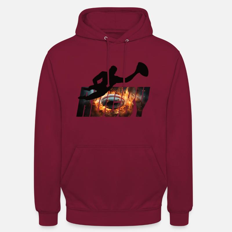 Rugby - Unisex Hoodie - bordeaux