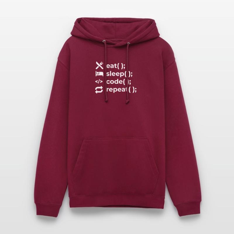 Eat Sleep Code Repeat - Coder Informaticien Sweat-shirt à capuche unisexe