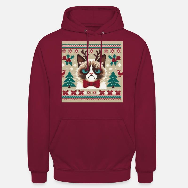 GRUMPY CHRISTMAS - - Unisex-huppari - bordeaux