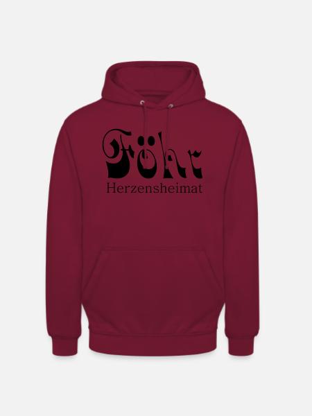Herzensheimat Insel Föhr - Unisex Hoodie - Bordeaux