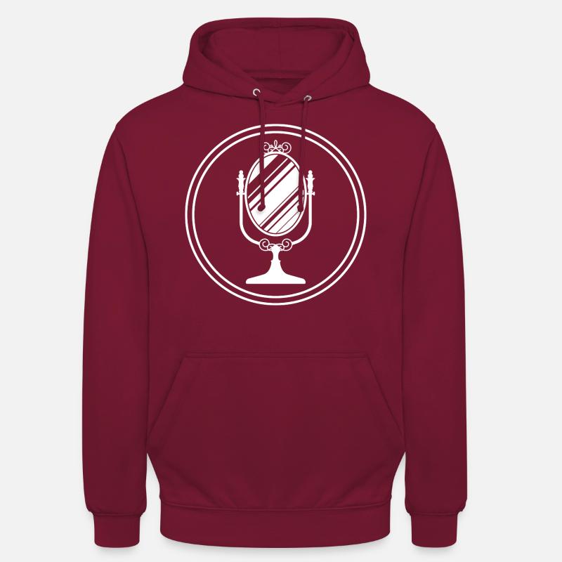 Silhouette d’icône de miroir - Sweat-shirt à capuche unisexe - bordeaux