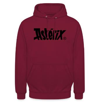Asterix & Obelix - Asterix Logo - Unisex Hoodie - Bordeaux - Vorne - Alina (178cm) & Michal (187cm)