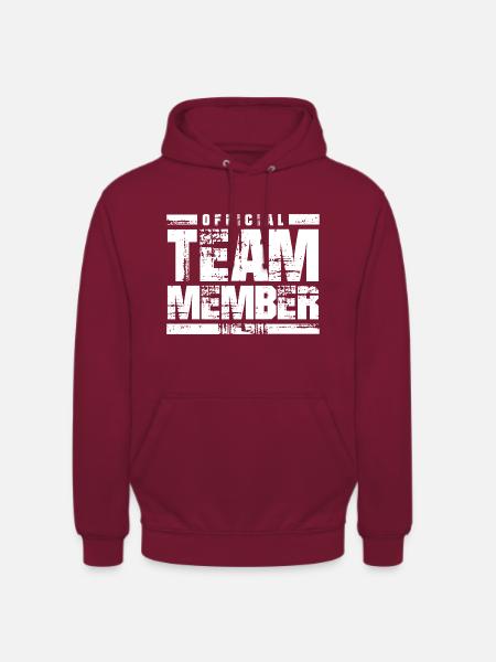 Team Member Official - Unisex Hoodie - bordeaux